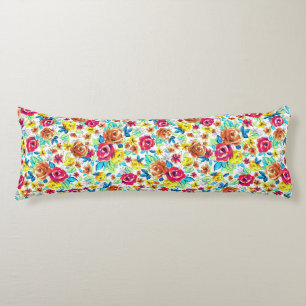Cojín Coloridos patrones de rosas vintage