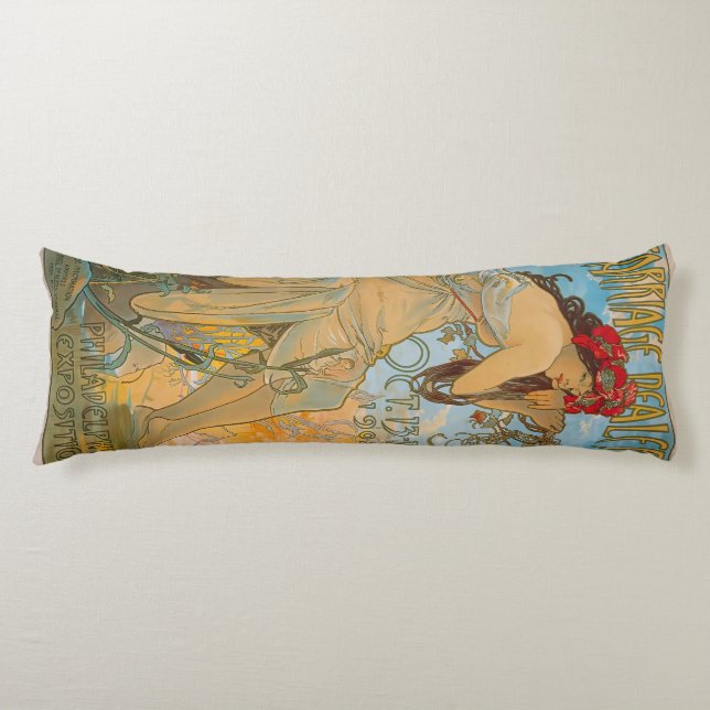 Cojín Comerciantes de transporte por Alphonse Mucha (190 (Anverso)