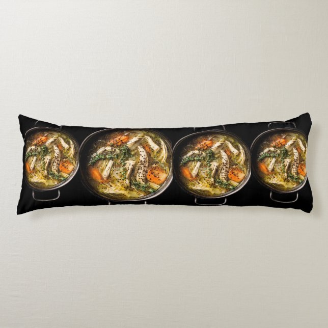 Cojín Comfort Kitchen Chicken Soup Body Pillow – Cozy (Anverso)