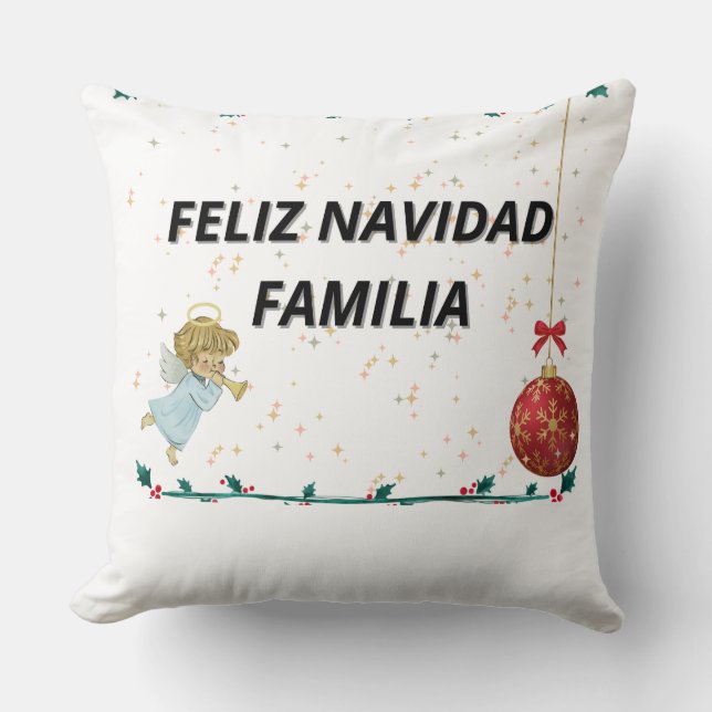 COJIN CON ESTAMPADO DE NAVIDAD (Anverso)