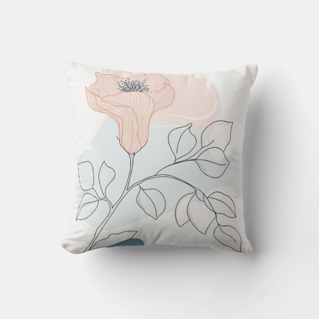 cojín con plantas estilizadas (Anverso)