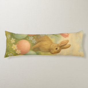 Cojín Conejo vintage/Huevo de Pascua de conejo/Primavera