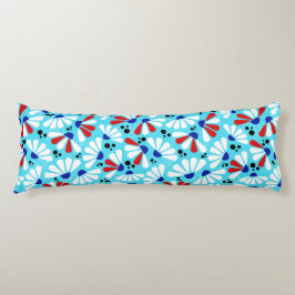 Cojín Confetti de la Conefluente sobre el azul tropical