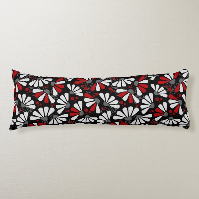 Cojín Confetti de la Conefluente sobre el negro (Anverso)