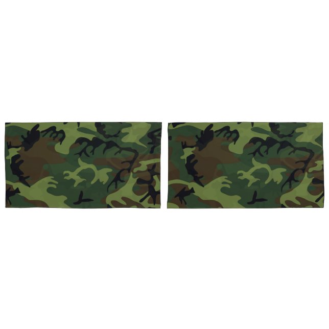 Cojín Conjunto de Funda de almohada del patrón de camufl (Anverso - Set)