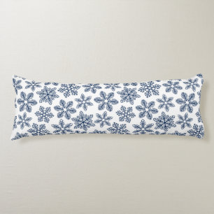 Cojín Copos de nieve azules