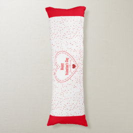 Cojín Corazón de amor blanco rojo simple Día de San Vale