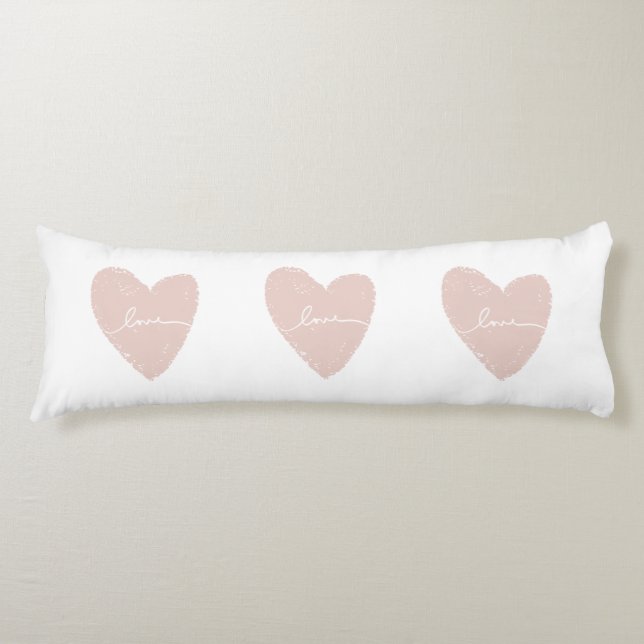 Cojín Corazones rosados de amor (Anverso)