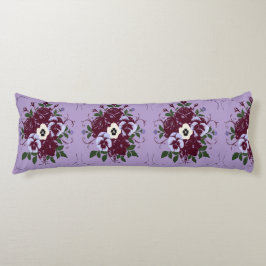 Cojín Coussin Long Décoratif - Bouquet de Violettes