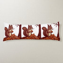 Cojín 🐿️ Coussin Long Écureuil d'Automne