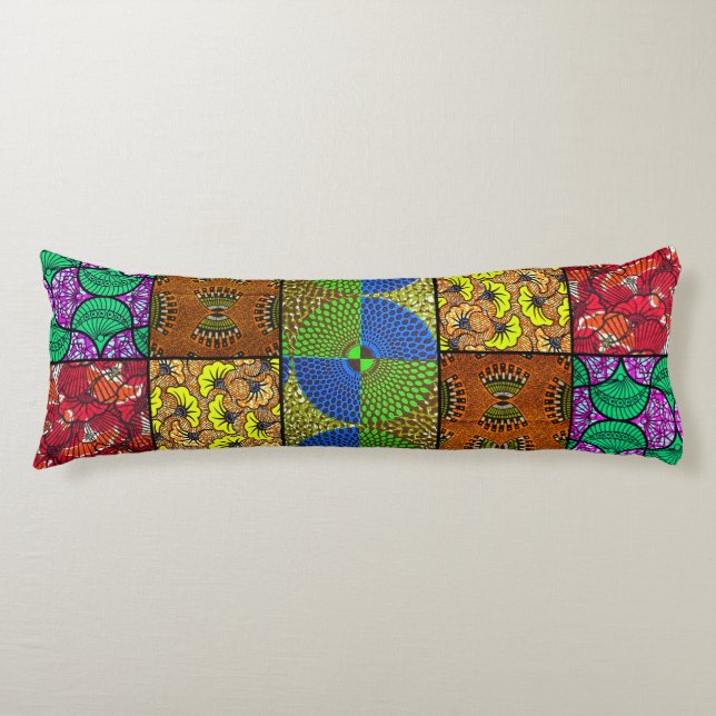 Cojín Coussin Long Wax Africain (Anverso)