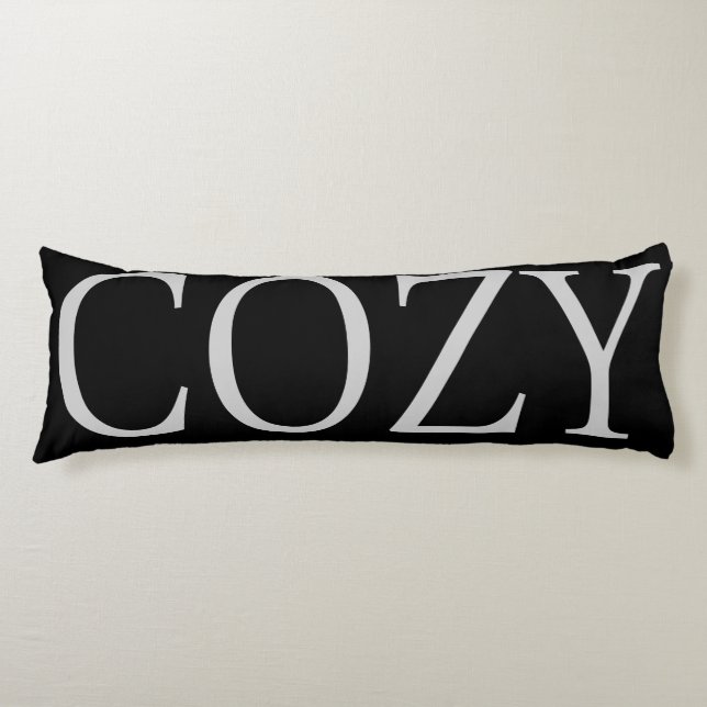 COJÍN COZY HOLIDAY TYPOGRAPHY BODY PILLOW (Anverso)