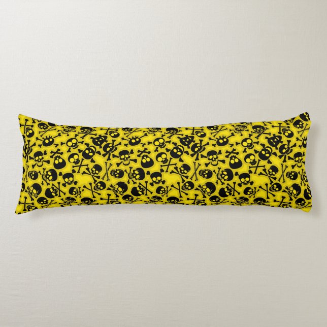 Cojín Cráneo y modelo de la bandera pirata (Anverso)