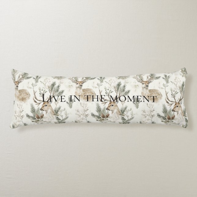 Cojín Cream Deer Woodland Animals Christmas   (Anverso)