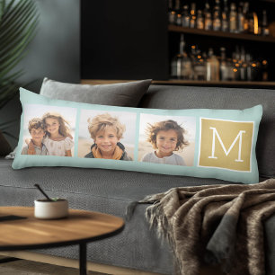 Cojín Crear su propio Collage de fotos con monograma
