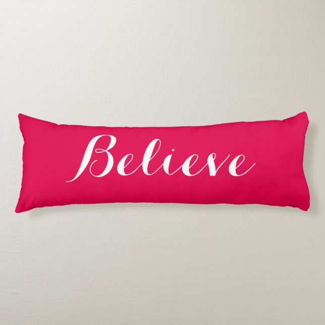 Cojín Créeme Feliz Navidad Pillow Cuerpo Rojo (Anverso)