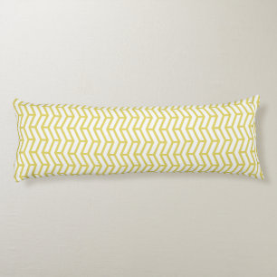 Cojín Crisp Sharp Arrows Oponente Chevron White Yellow