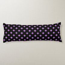 Cruces de Lilac Polka sobre negro