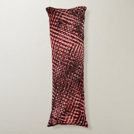 Cojín Cruces y manchas de melocotón o salmón