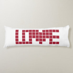 Cojín Cuadrados de amor rojos lindos lettres