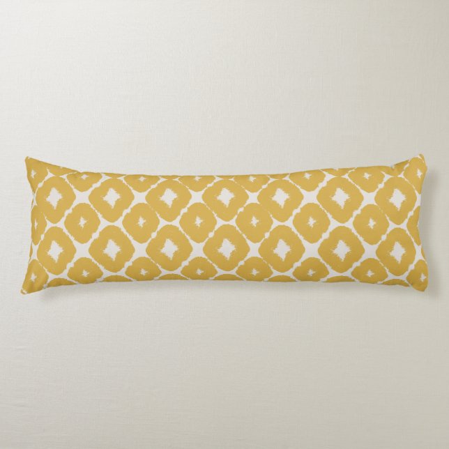 Cojín Customizable Boho Mustard Diamonds Cushion (Anverso)