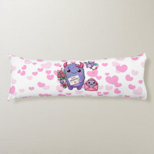 Cojín Cute monster día de San Valentín