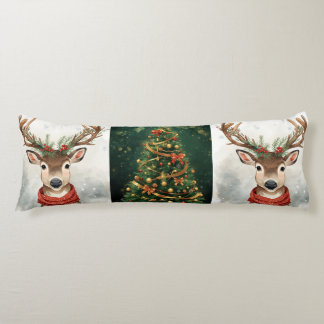 Cojín Cute Reindeer Christmas Bedding For Body Pillow