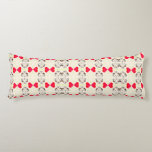 Cojín Cute Ribbon Pattern<br><div class="desc">A long body pillow featuring a sweet and trendy red ribbon pattern,  perfect for adding a stylish touch to your bedding</div>