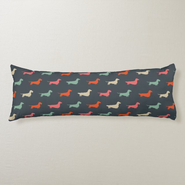 Cojín Dachshund Silhouettes Wiener Dog Lover's (Anverso)