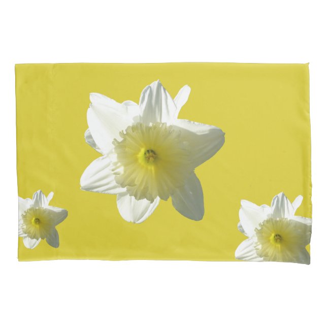Cojín Daffodils Primavera Flores Funda de almohadas de c (Anverso)