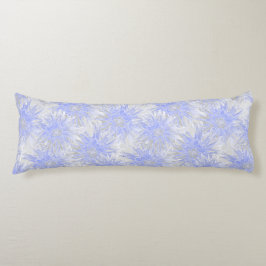 Cojín Dahlias de azul gris.