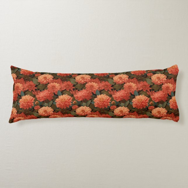 Cojín Dahlias Print Condo Decor Clásico Down  (Anverso)