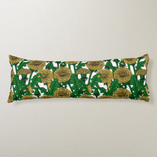 Cojín Dandelions sobre blanco