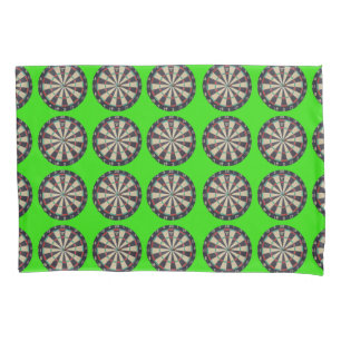 Cojín Dardos verdes lima, funda de almohada