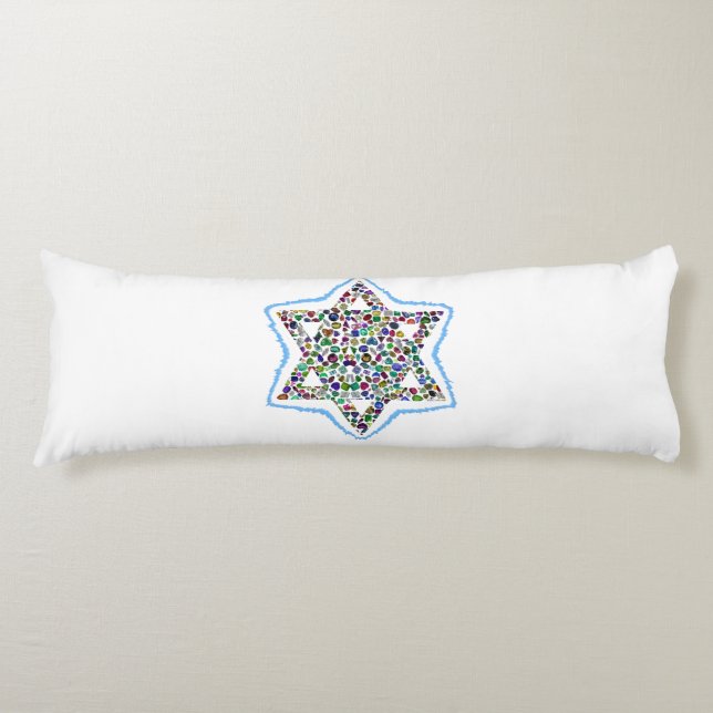 Cojín David Star made with Gemstones (Anverso)