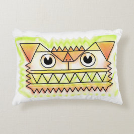 Cojín de acento rectangular de perro furioso