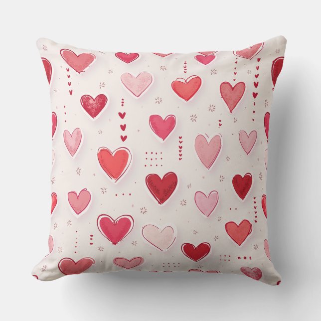 Cojín de almohada con forma de corazón (Anverso)