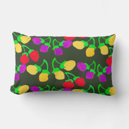 Cojín de Almohada de Bayas Rojas Amarillas Lindas