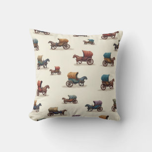 cojín de almohada de carretas pequeñas