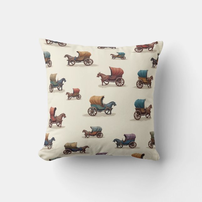 cojín de almohada de carretas pequeñas (Anverso)