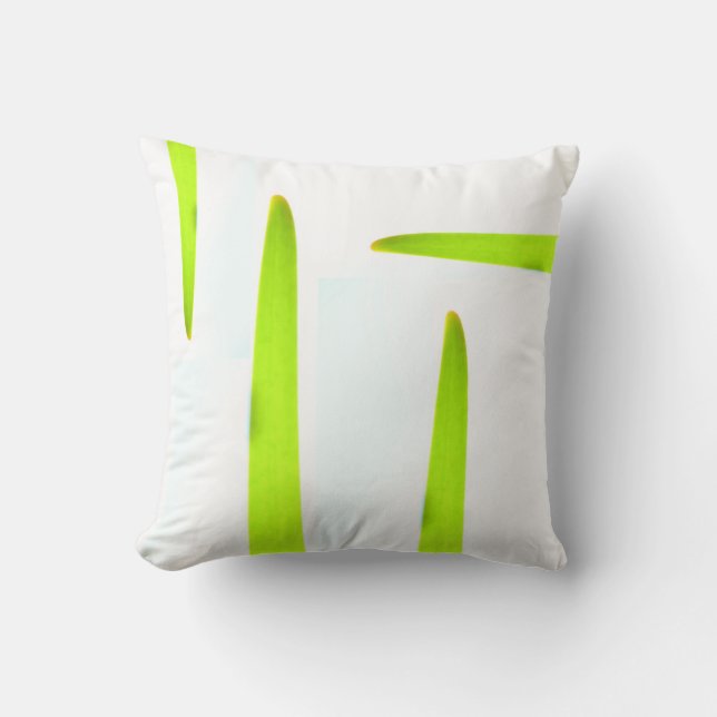 Cojín de Almohada de Césped Verde Brillante Minima (Anverso)
