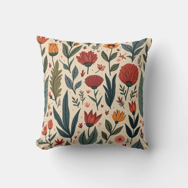 cojín de almohada de flores (Anverso)