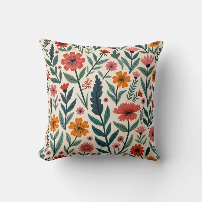 cojín de almohada de flores (Anverso)