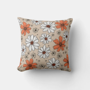 cojín de almohada de flores