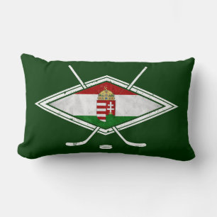 Cojín de almohada de hockey sobre hielo de bandera