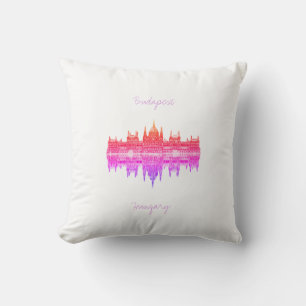 Cojín de almohada de la ciudad de Budapest en el P