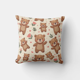 cojín de almohada de oso