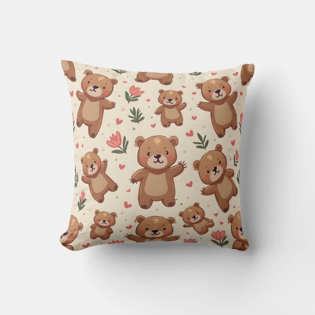 cojín de almohada de oso (Anverso)