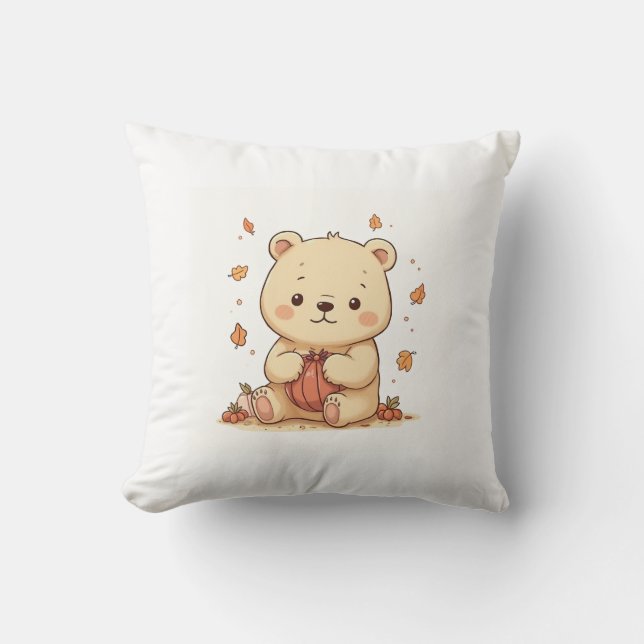 cojín de almohada de oso de peluche (Anverso)