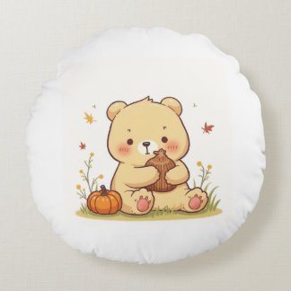 cojín de almohada de oso de peluche